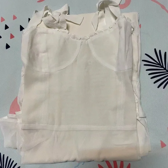 NWT Reformation Nikita Dress Ivory - Picture 7 of 8